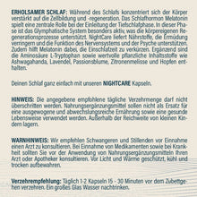 Laden Sie das Bild in den Galerie-Viewer, Hu´care NIGHTCARE Melantoninkapseln Erholsamer Schlaf 90 Kapseln