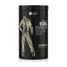 Laden Sie das Bild in den Galerie-Viewer, Hu´care EDEL EIWEISS Vanilla veganes Proteinpulver
