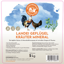 Laden Sie das Bild in den Galerie-Viewer, Nösenberger Landei Geflügek Kräuter Mineral 5kg (Grit)
