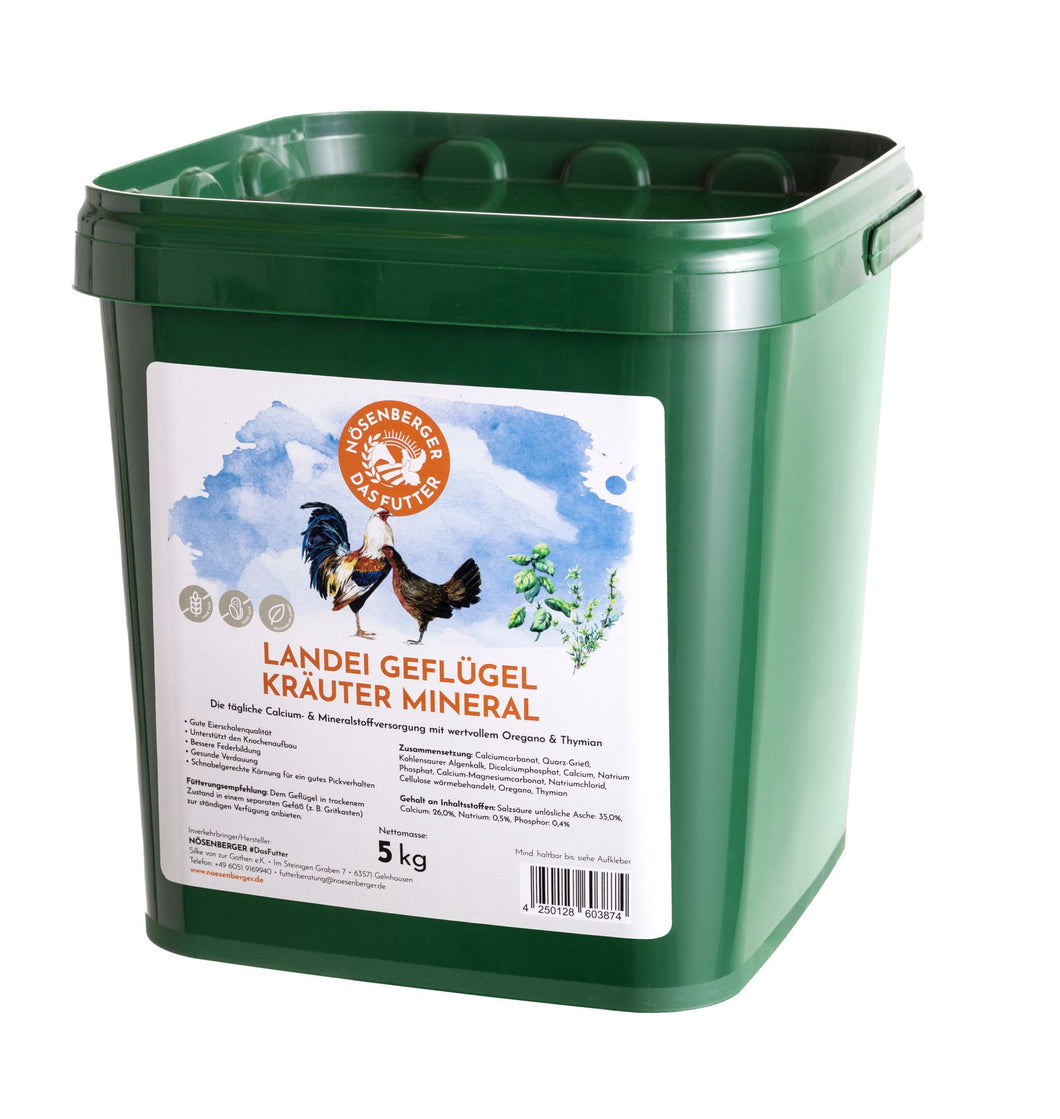 Nösenberger Landei Geflügek Kräuter Mineral 5kg (Grit)