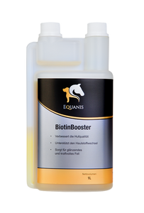 BiotinBooster – Flüssiges Biotin für Pferde. Unterstützt den Fellwechsel