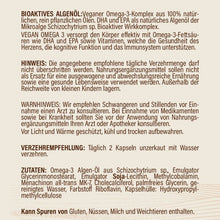 Laden Sie das Bild in den Galerie-Viewer, Hu´care VEGAN OMEGA 3  90Kapseln