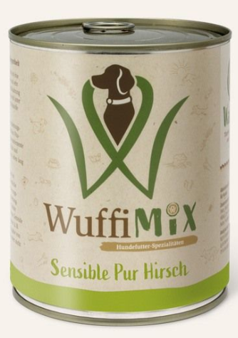 WuffiMIX Sensible Pur Hirsch 6x 800g Dose